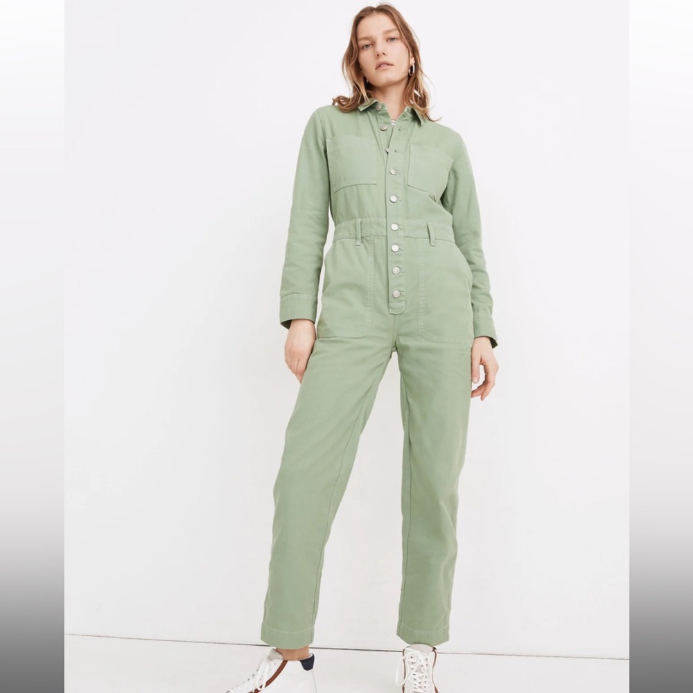 Madewell Garment-Dyed Relaxed Coverall Jumpsuit